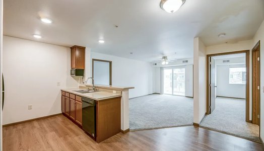 kitchen at Northview Apartments located in Sartell MN